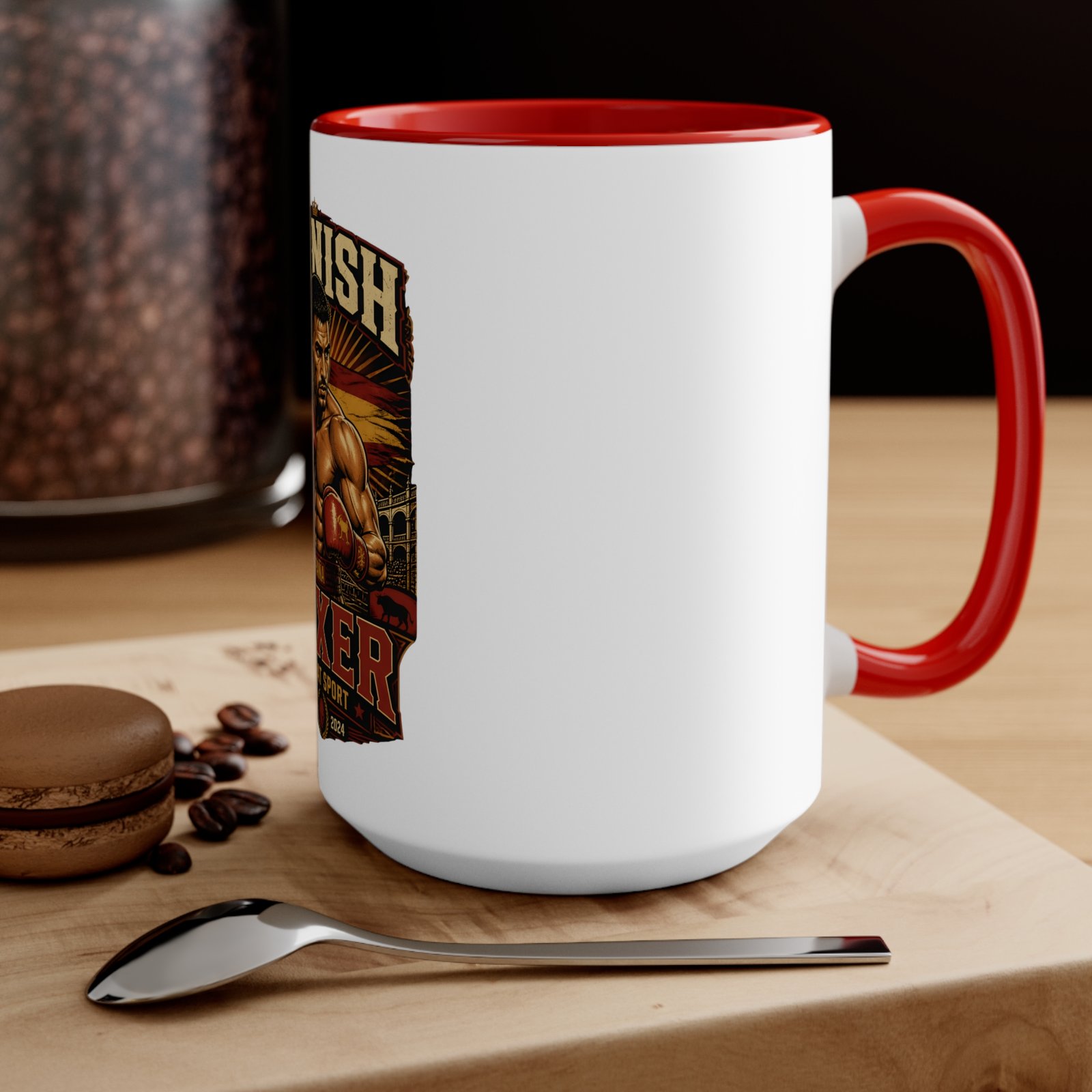 Spanish Boxer Mug — Vintage Boxing Design Accent Coffee Cup - Image 24