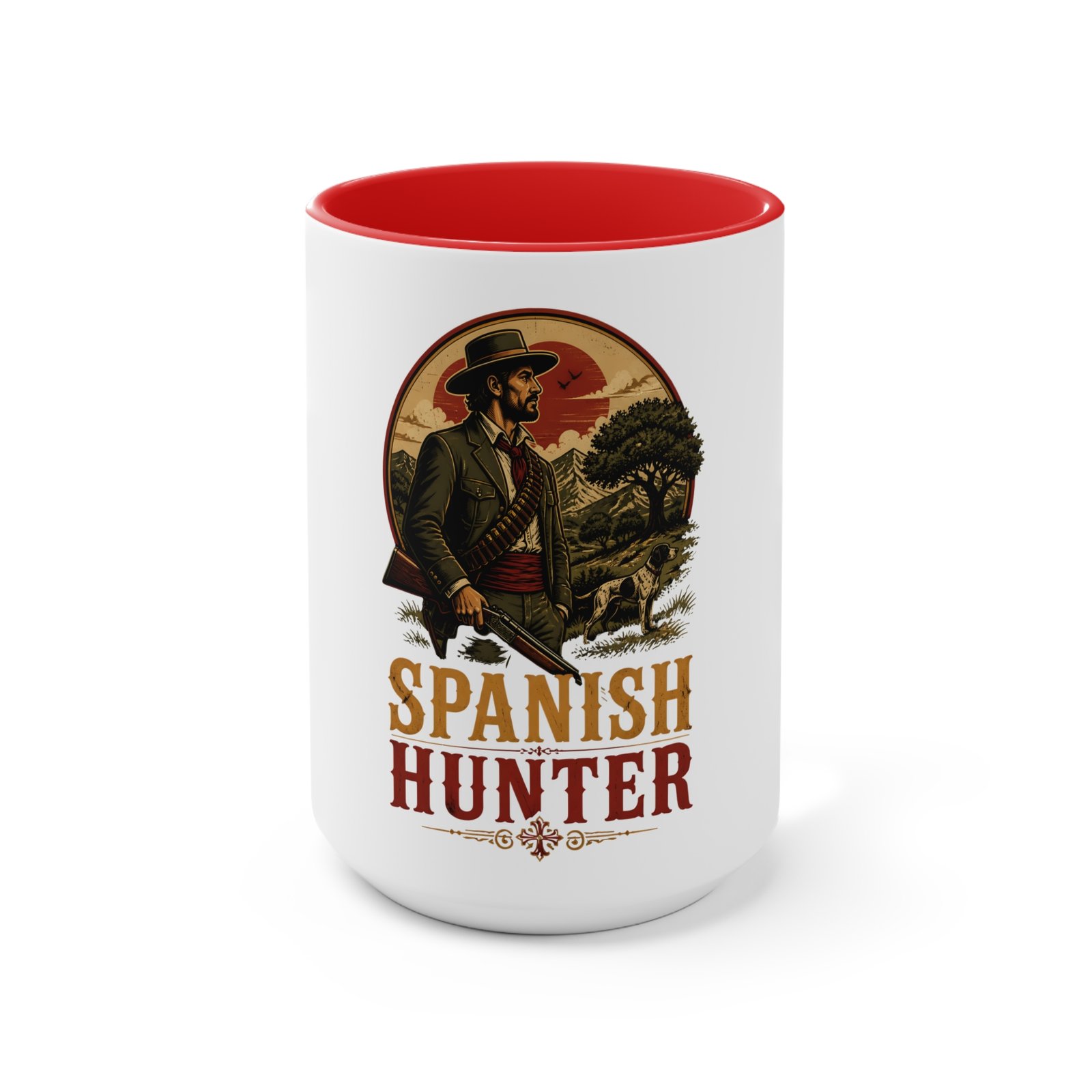 Spanish Hunter Accent Mug – Vintage Rustic Hunting Coffee Cup - Image 21